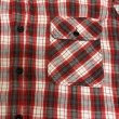 画像5: 40's "ROOMY RICHARD"　CHECKED PATTERN　HEAVY　COTTON FLANNEL　SHIRTS　マチ付き　SIZE:L 程 (5)