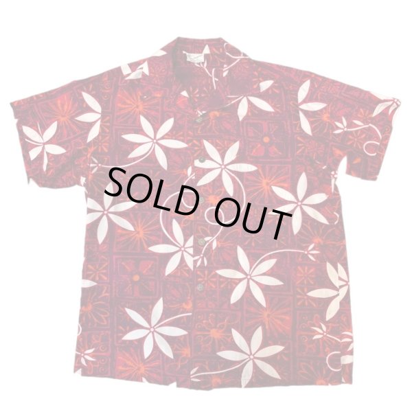 画像1: 50's "Shaheen's"　「TIARE TAPA」　 COTTON　HAWAIIAN　SHIRTS　same as ELVIS PRESLEY !! (1)