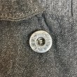 画像3: late 50's "SEARS"　BLACK　CHAMBRAY　SHOP　COAT　WITH WAIST BELT (3)