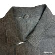 画像9: late 50's "SEARS"　BLACK　CHAMBRAY　SHOP　COAT　WITH WAIST BELT (9)