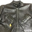 画像3: 60's "KEHOE"　SINGLE BREST　LEATHER JACKET　with 逆ハの字状　FRONT POCKET　good looking !! (3)