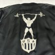 画像7: 50's MINT CONDITION　"MACHO MAN　PAUL　 LIFTING DUMBELLS”　BLACK SATIN　JAPAN SOUVENIR JACKET　and　WHITE SOLID SATIN　with　SNAP BUTTONS ＆ WIDE ZIPPER　SPECIAL !!  (7)