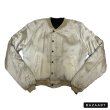 画像18: 50's MINT CONDITION　"MACHO MAN　PAUL　 LIFTING DUMBELLS”　BLACK SATIN　JAPAN SOUVENIR JACKET　and　WHITE SOLID SATIN　with　SNAP BUTTONS ＆ WIDE ZIPPER　SPECIAL !!  (18)