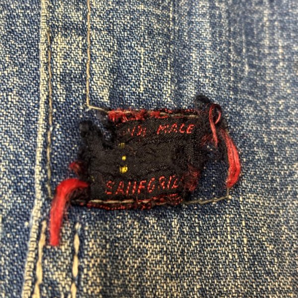 画像3: 50's "BIG SMITH"　DENIM 　COVERALL　JACKET　WITH　DENIM　CUSTOM　MADE　SIZE：44　MEDIUM (3)