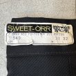 画像10: 60's DEAD STOCK　WITH　FLASHER　”SWEET　ORR」　BLACK　TWILL　SLACKS　PANTS　SIZE表記：W 31 × L 32　BLACK !! (10)