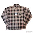 画像1: early 50's DEAD STOCK　WITH FLASHER　"SILVER STAR"　BLACK × PINK　CHECK　PATTEERN　COTTON　PRINTED　FLANNEL　SHIRTS　SIZE：M　special !!　 (1)