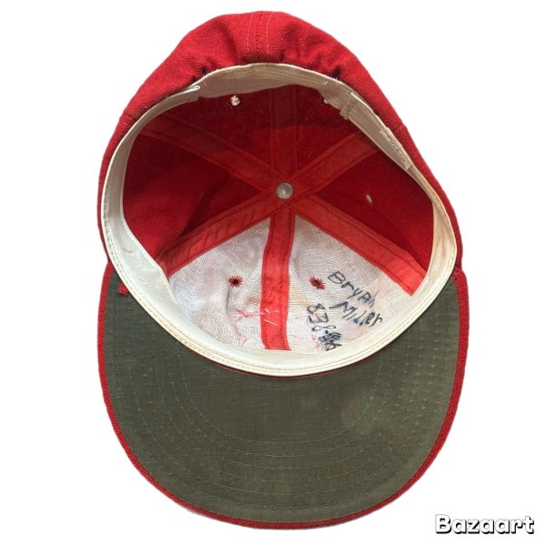 画像8: 60's "Funkap"　MLB　「St. LOUIS　CARDINALS」　BASEBALL　CAP　good size !!　good condition !! (8)