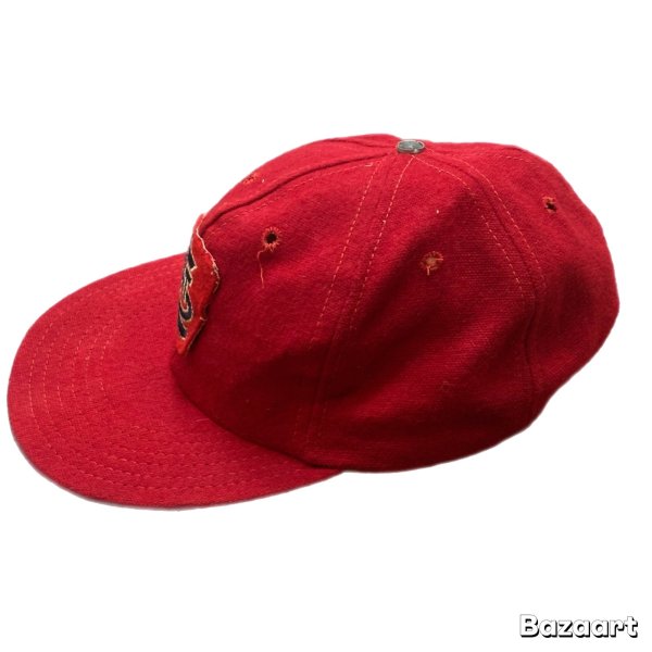 画像5: 60's "Funkap"　MLB　「St. LOUIS　CARDINALS」　BASEBALL　CAP　good size !!　good condition !! (5)