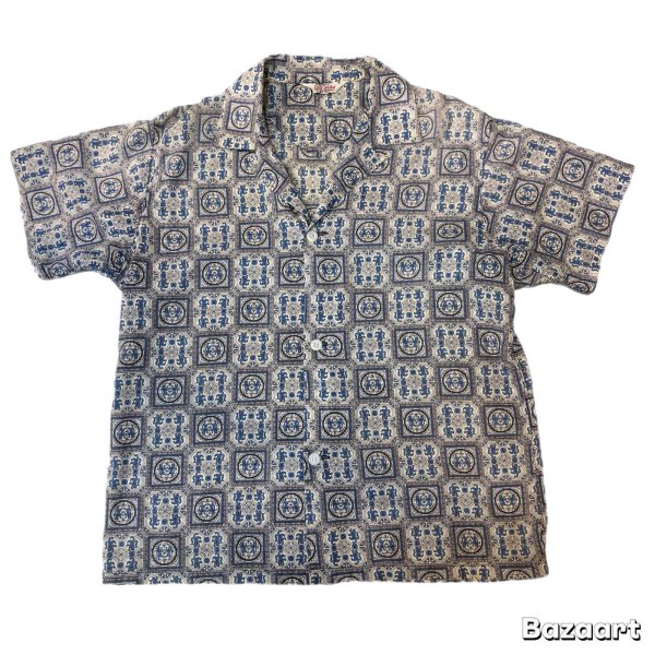 画像1: 50's "Sleep Walker"　RAYON　SHORT　SEEVE　PAJAMAS　SHIRTS　SIZE表記：B　（M） (1)