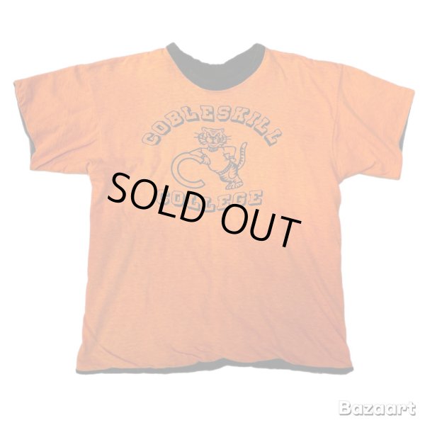 画像1: 70's "Champion"　REVERSIBLE　Tee SHIRTS　BLACK × ORANGE　good print !! (1)