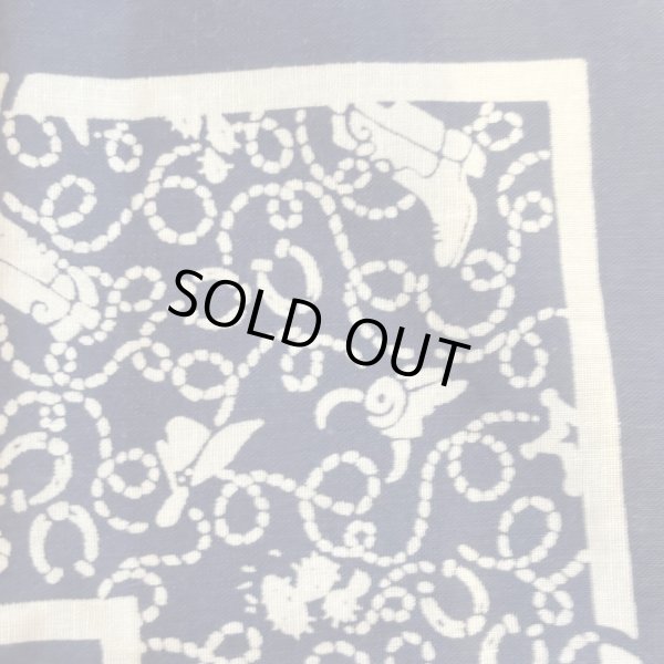 画像8: 60's "FAST COLOR”　「HORSE SHOE　and　WESTERN」　MOTIF　BANDANA　Rare !! (8)