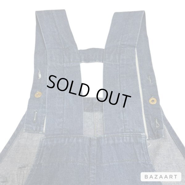 画像23: 30's　"WHITEFIELD S&B”　「DENIM」　巻きSTYLE　with NICE POCKET　& WITHOUT WAIST BELT　BIB OVERALL　VERY OLD STYLE !! (23)