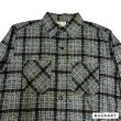 画像6: early 50's DEADSTOCK　"WINTER　KING"　PRINTED　COTTON　FLANNEL　SHIRTS　BLACK ベース　マチ付き　SIZE：15　M　 (6)