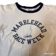 画像4: 80's "Champion"　しみ込み PRINTED　RINGER　Tee SHIRTS　SIZE表記：L (4)
