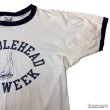 画像3: 80's "Champion"　しみ込み PRINTED　RINGER　Tee SHIRTS　SIZE表記：L (3)