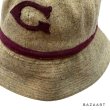 画像4: -1930's　6 PANNELS　WOOL HAT　with 「G」 and　「LINE」　FELT PATCHES (4)