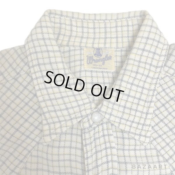 画像5: early 50's "Wrangler"　Western  COTTON FLANNEL SHIRTS　with DIAGONAL POCKET (5)