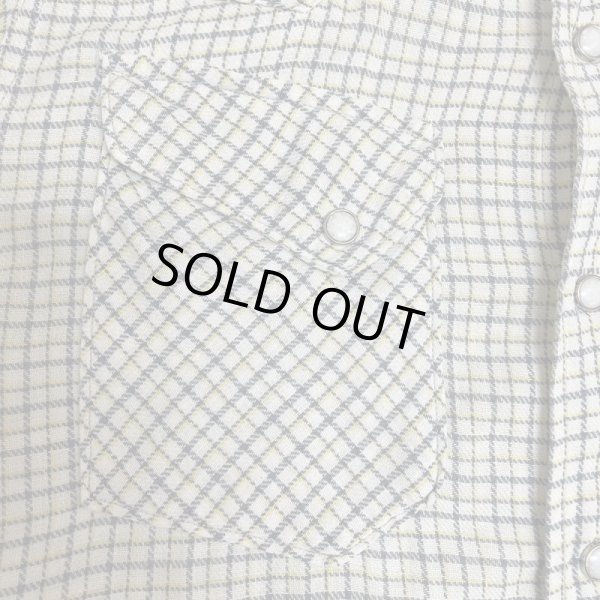 画像10: early 50's "Wrangler"　Western  COTTON FLANNEL SHIRTS　with DIAGONAL POCKET (10)
