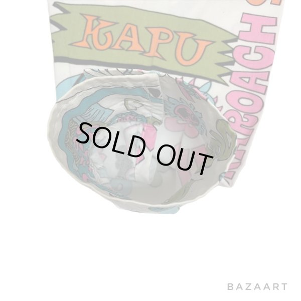 画像12: around 80's "Go Barefoot"　LONG SLEEVE　PRINTED　COTTON HAWAIIAN SHIRTS　good printed !! (12)