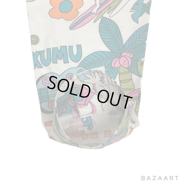 画像13: around 80's "Go Barefoot"　LONG SLEEVE　PRINTED　COTTON HAWAIIAN SHIRTS　good printed !! (13)