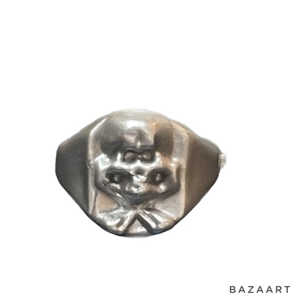 画像1: 50's- DEAD STOCK　”SKULL"　TOY RING (1)