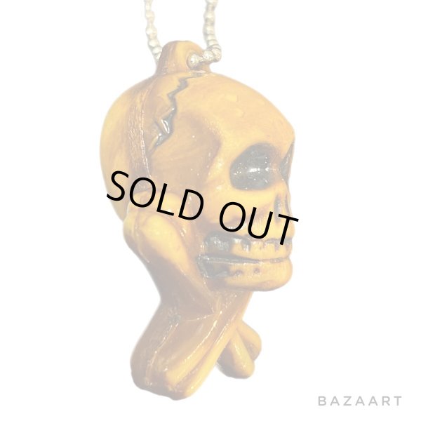 画像4: 50's DEAD STOCK　”SKULL AND CROSSBONES”　CHARM (4)