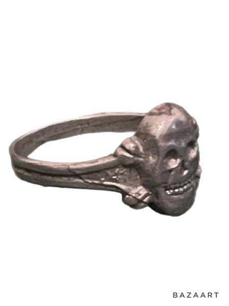 画像2: -50's "SKULL and CROSSBONES"   SILVER  RING (2)