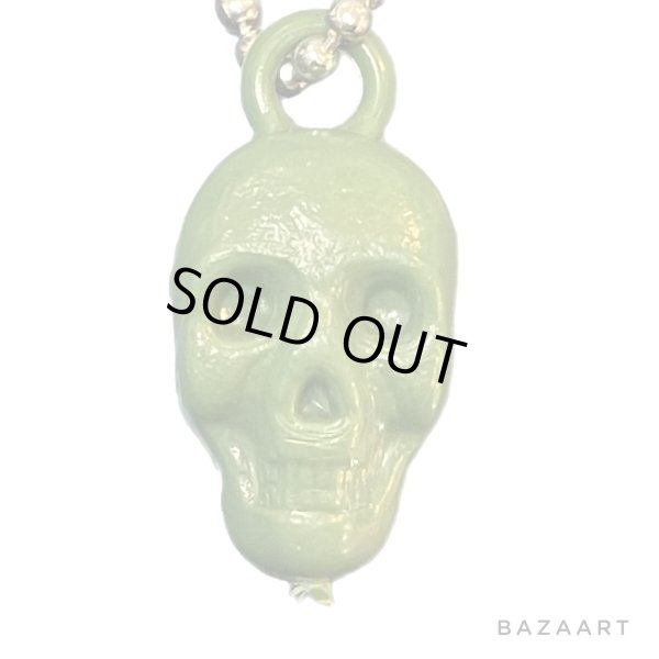 画像2: 60's DEAD STOCK　”SKULL" mitif　CHARM　GREEN (2)