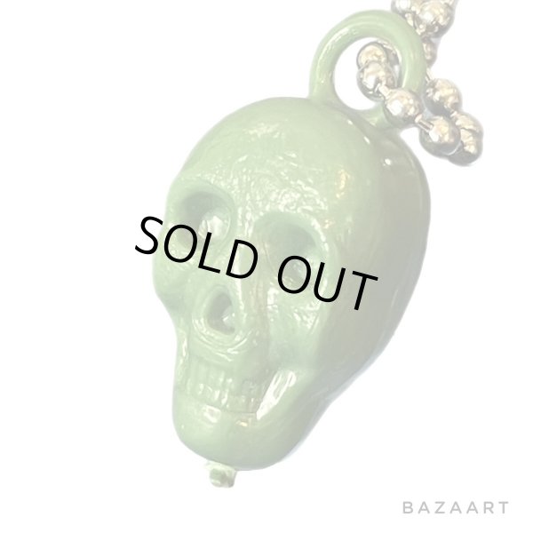 画像4: 60's DEAD STOCK　”SKULL" mitif　CHARM　GREEN (4)