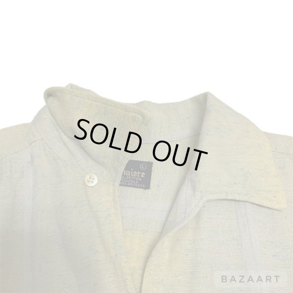画像9: 60's "Sears　Premiere COLLECTION”　SHORT SLEEVE　RAYON SHIRTS　WITH BLUE NEP　SIZE:L (9)