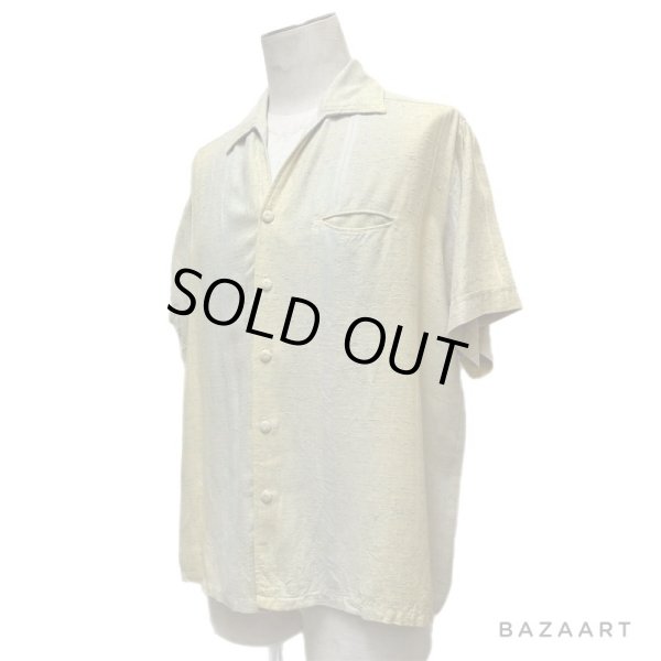 画像15: 60's "Sears　Premiere COLLECTION”　SHORT SLEEVE　RAYON SHIRTS　WITH BLUE NEP　SIZE:L (15)