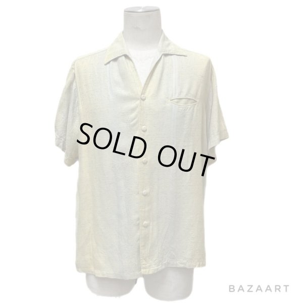 画像14: 60's "Sears　Premiere COLLECTION”　SHORT SLEEVE　RAYON SHIRTS　WITH BLUE NEP　SIZE:L (14)