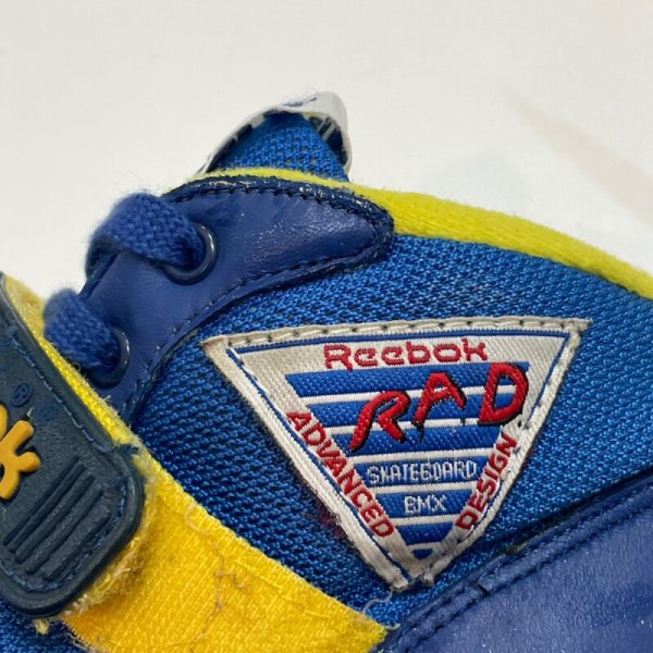 画像10: 80's   "REEBOK"　SKATEBOARD  BMX　「RAD」　blue × yellow　　very good condition  !!　size：US 8 1/2      (10)