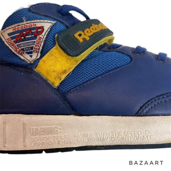 画像13: 80's   "REEBOK"　SKATEBOARD  BMX　「RAD」　blue × yellow　　very good condition  !!　size：US 8 1/2      (13)