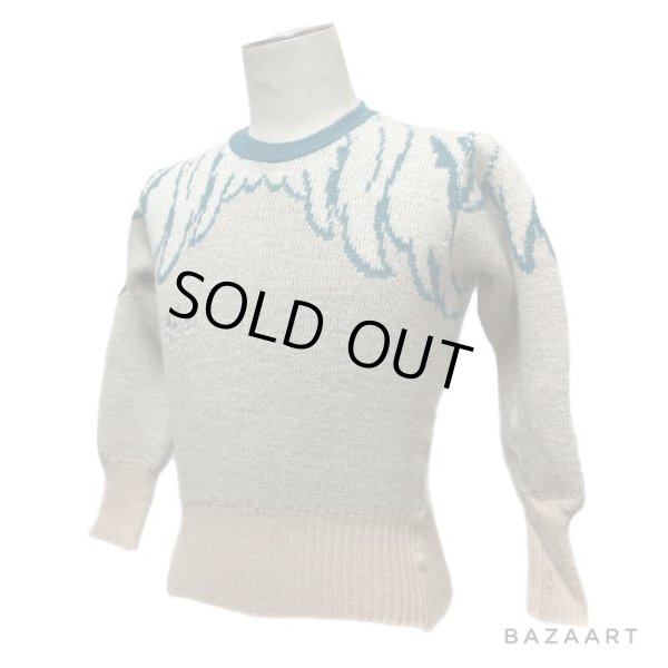 画像15: -50's "JANTZEN"　「WING」　PATTERN　JACQUARD　WOOL KNIT (15)