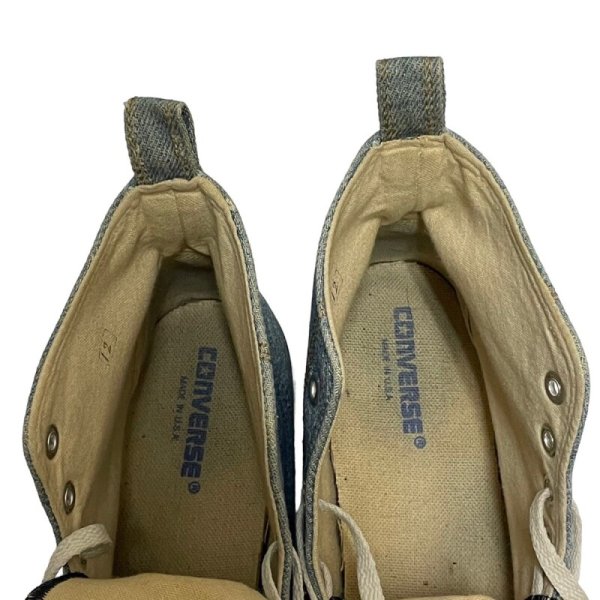 画像10: 90's "CONVERSE" × "L.L.BEAN"　BLUE DENIM　SNEAKER　Hi. CUT　”MADEIN U.S.A.”　RARE !! (10)