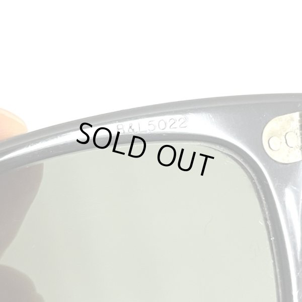 画像15: 〜70's "B&L RAYBAN" 「WAYFARER 1 」 BLACK   芯なし OLD (15)