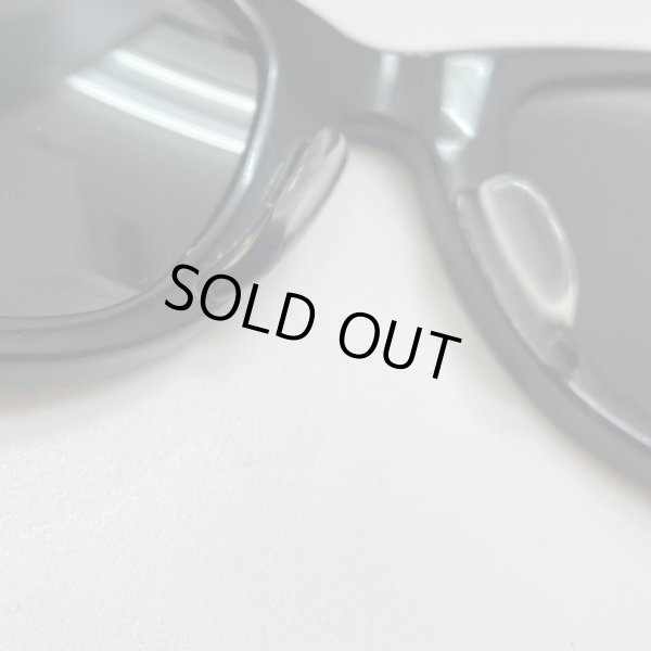 画像21: 70's- "B&L RAYBAN" 「WAYFARER 1 」　艶あり BLACK　芯なし　OLD　5022　　＃AS IS CONDITION (21)