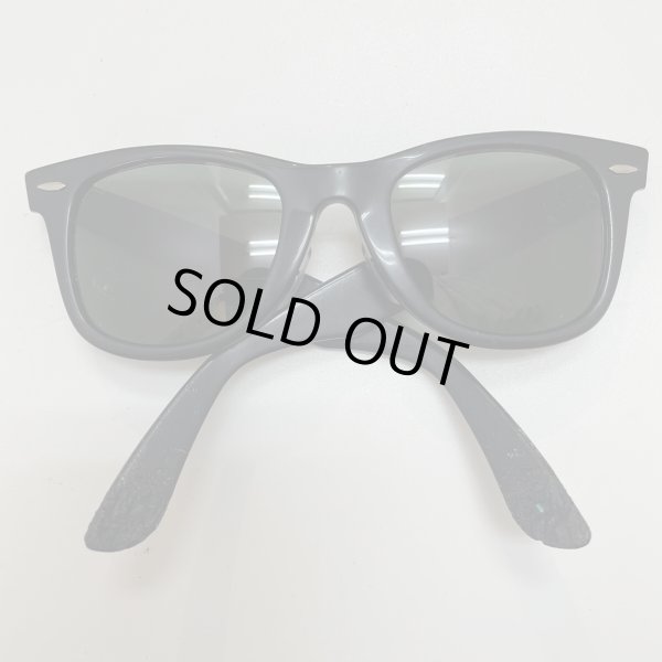 画像2: 70's- "B&L RAYBAN" 「WAYFARER 1 」　艶あり BLACK　芯なし　OLD　5022　　＃AS IS CONDITION (2)