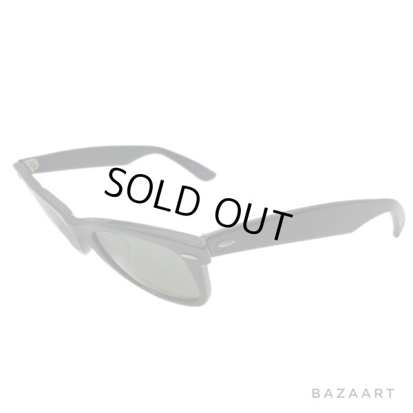 画像6: 70's- "B&L RAYBAN" 「WAYFARER 1 」　艶あり BLACK　芯なし　OLD　5022　　＃AS IS CONDITION (6)