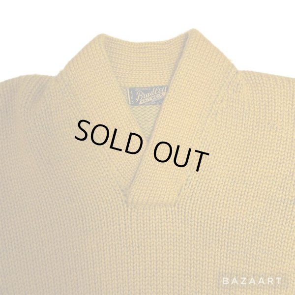 画像4: 30's "Bredley"　HEAVY WOOL KNIT　MUSTARD (4)