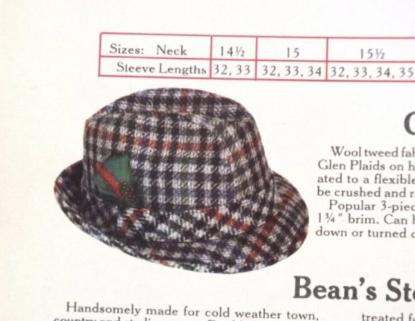 画像15: 70's DEAD STOCK　”L.L.BEAN”　TWEED　HAT (15)