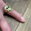 画像6: 50's DEAD STOCK  "SKULL"　BRASS TOY RING (6)