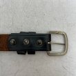 画像2: 60's LEATHER   BELT   BLACK  (2)