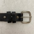 画像3: 60's LEATHER   BELT   BLACK  (3)