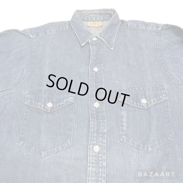 画像5: 50's "B B BRAND" 　WORK　DENIM　SHIRTS (5)
