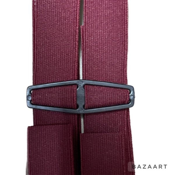 画像7: 1980's DEAD STOCK　”jomac”　made in England　「H-BACK」　SUSPENDERS　BURGUNDY　42” (7)