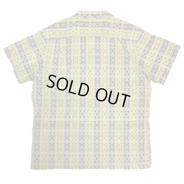 画像6: 50's "MALER"　「TRUMP CARDS」　♤♢♧♡  PATTERN　COTTON　ROCKABILLY　SHORT SLEEVE SHIRTS (6)