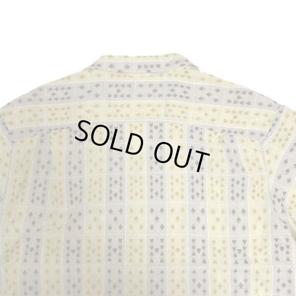 画像7: 50's "MALER"　「TRUMP CARDS」　♤♢♧♡  PATTERN　COTTON　ROCKABILLY　SHORT SLEEVE SHIRTS (7)