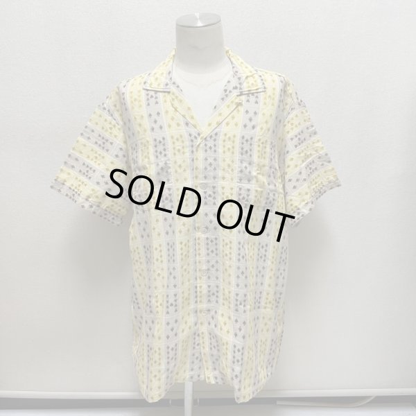画像23: 50's "MALER"　「TRUMP CARDS」　♤♢♧♡  PATTERN　COTTON　ROCKABILLY　SHORT SLEEVE SHIRTS (23)